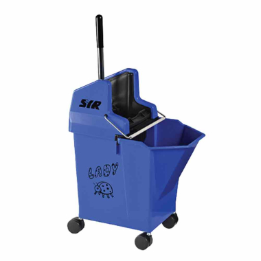 Blue Ladybug Mop Bucket & Wringer - 9ltr - Each