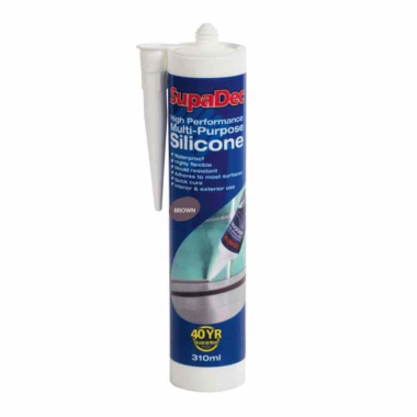 SupaDec Multi Purpose Brown Silicone Sealant - 310ml