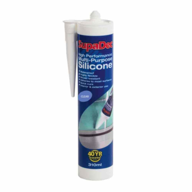 SupaDec Multi Purpose Clear Silicone Sealant - 310ml