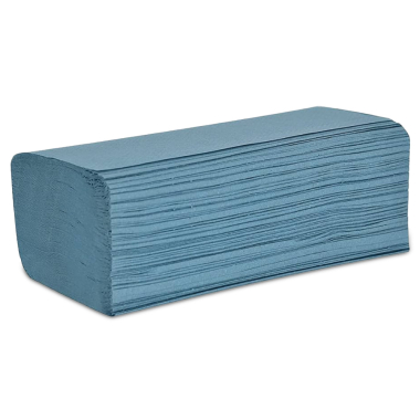 Vantage Blue 1ply Interleaved Paper Hand Towels (246mm x 190mm) - Case of 4896