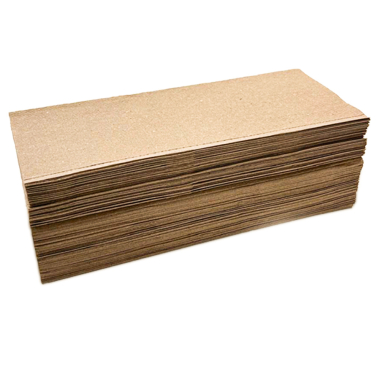 Eco-Strong Recycled Cardboard Interleaved Paper Hand Towels - Case of 5000