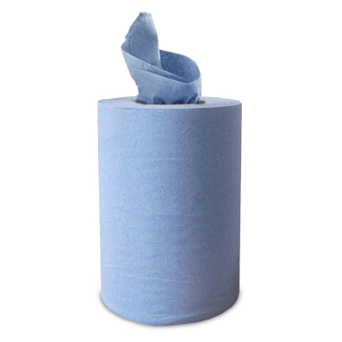 Blue 60m 2ply Mini Centrefeed Rolls (19cm) - Case of 12