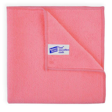 Red Exel 40x40 Microfibre Cloth - Each