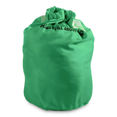Green Safe-Knot Laundry Collection Bag - Each