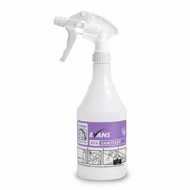 Evans Vanodine EC4 (Purple Zone) Empty Sanitiser Bottle & Trigger Spray