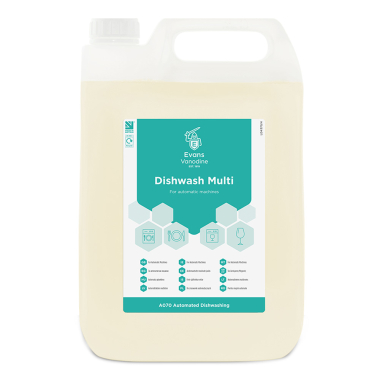 Evans Vanodine Dishwash Detergent Multi - 5ltr