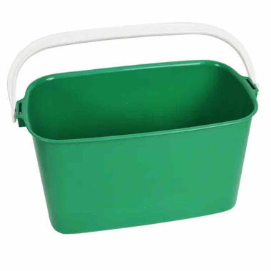 Green Rectangular Window Cleaning Bucket - 9ltr - Each