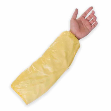 Yellow Disposable Polythene Oversleeves - Case of 1000