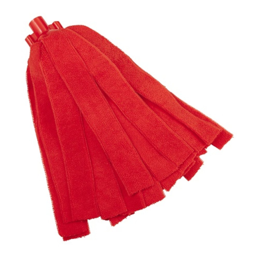 Vikan 3700 Red Microfibre Socket Mop Head (200g) - Each