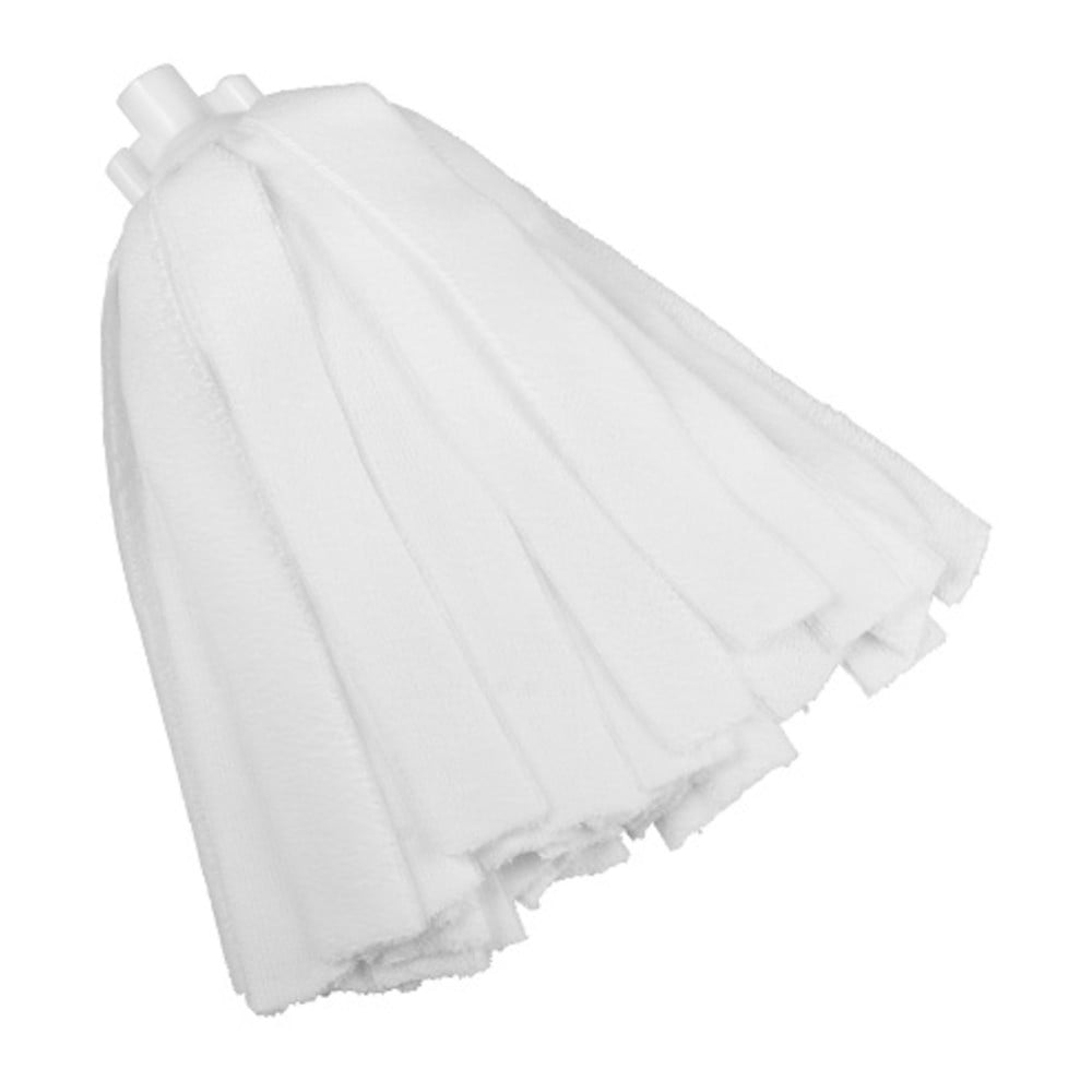 Vikan 3700 White Microfibre Socket Mop Head (200g) - Each