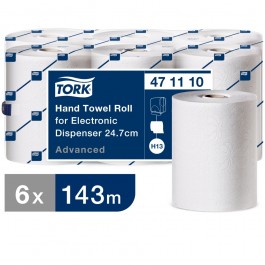 471110 Tork H13 143m White Electronic Hand Towel Roll Case