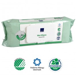 Abena Moist Skin Cleansing Wipes - Pack of 80 Wipes