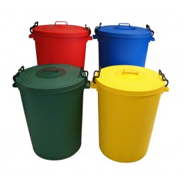 Dustbin 110Ltr Colour Coded Plastic Dustbin with Lid