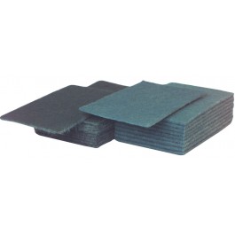 23x15cm (9x6") Heavy Duty Green Scouring Hand Pads - Case of 50