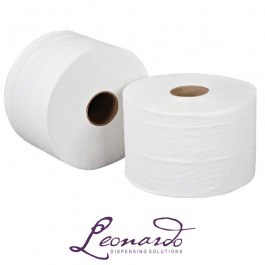RTW175 175m 2 Ply White Leonardo Roll Towel - 6 Rolls per Case