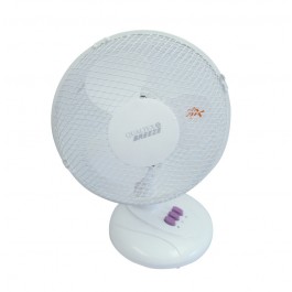 23cm (9") White Oscillating Desk Fan