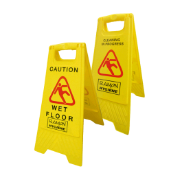 Plastic Folding Caution Wet Floor Sign
