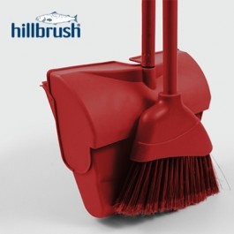 Hillbrush-Lobby-Broom-with-Lightweight-Lobby-Dustpan-Red
