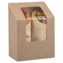 Kraft Wrap Sandwich Box System Hygiene 