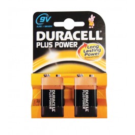 Duracell Plus MN1604 PP3 9v Batteries - Pack of 2