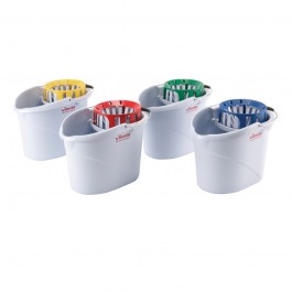 Vileda Professional Supermop Bucket and Wringer - Colour Coded