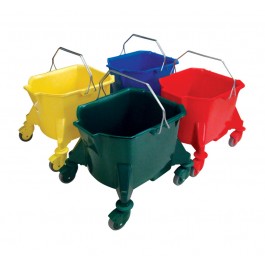23ltr Plastic Kentucky Mop Bucket - Colour Coded