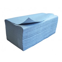 Education 1ply Blue Interleaved Paper Hand Towels - Case of 3360