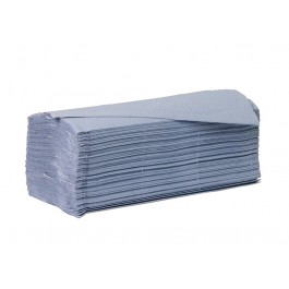Saver 1ply Blue Interleaved Paper Hand Towels - Case of 5000