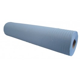 50cm (20") 2Ply 40m (100 sheet) Blue Hygiene Rolls - Case of 12