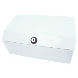 25cm (10") White Metal Hygiene Roll Dispenser
