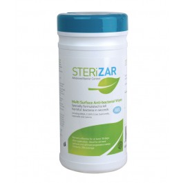 Sterizar Alcohol Free Hard Surface Sanitiser Cleaner Wipes - Tub of 200