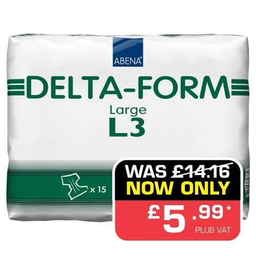 Abena Delta-Form Large L3 Green All-In One Pads