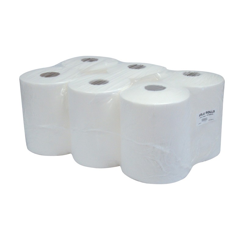 22x28cm 180 Sheet Airlaid Centre-Feed Rolls - Case of 6