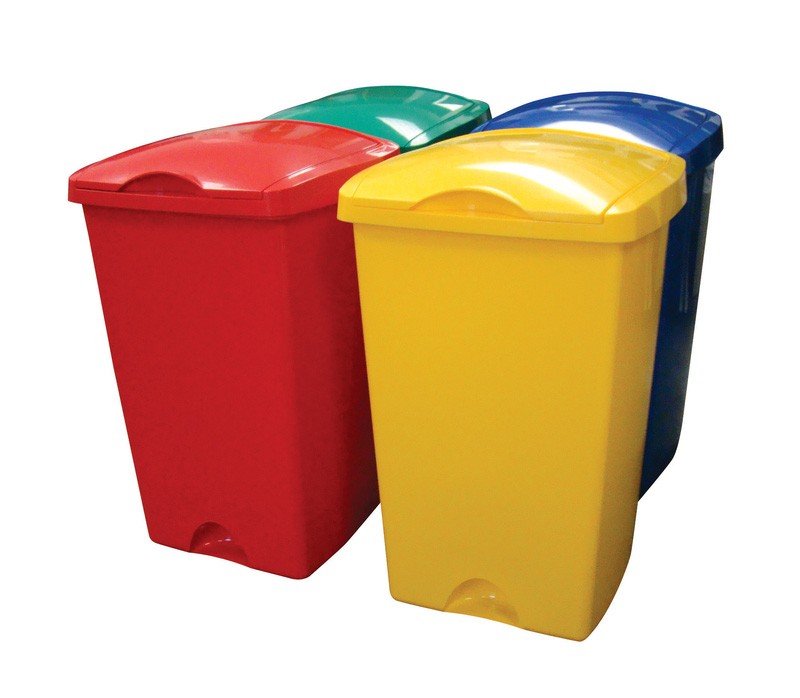 Addis 50Ltr Plastic Lift Top Litter Bin