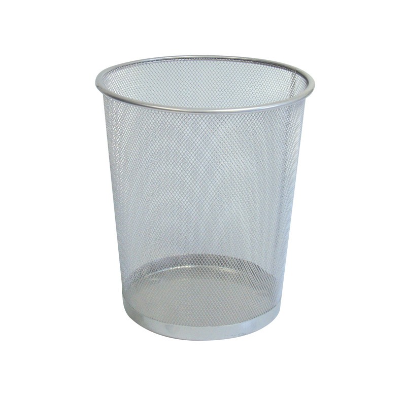Silver Mesh Executive Office Waste Paper Bin