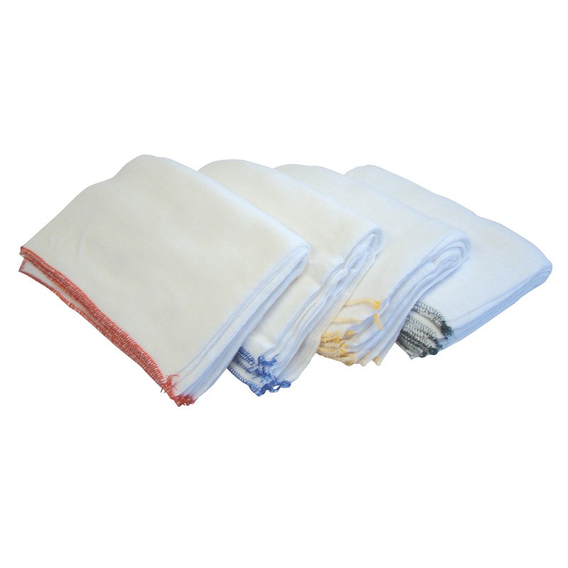 45x25cm (18x10") Bleached Dishcloths - Pack of 20 - Colour Coded