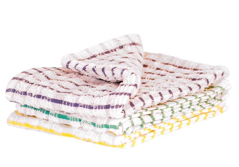 45x68cm (18x27") Check Terry Tea Towels - 10 per Pack