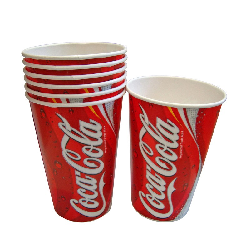 16oz Printed Coca Cola Cold Drink Cups - Case of 1000