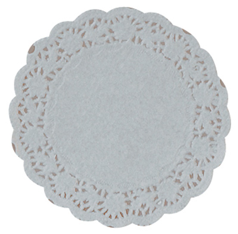11cm (4.5") Round Lace Paper Doilies - 2000 per Case