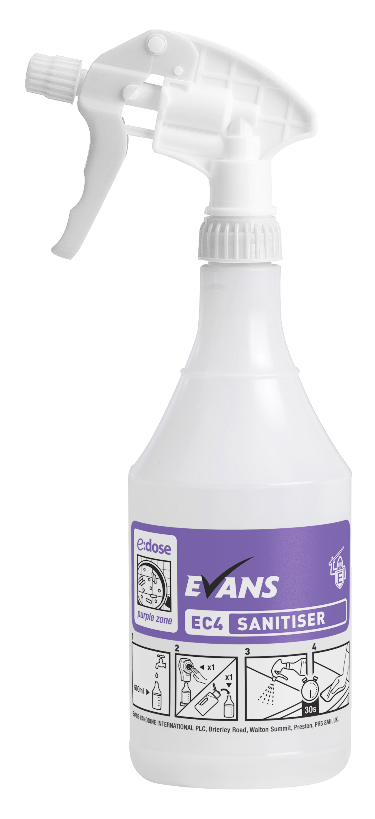 Evans Vanodine EC4 Purple Zone Trigger Sprayer