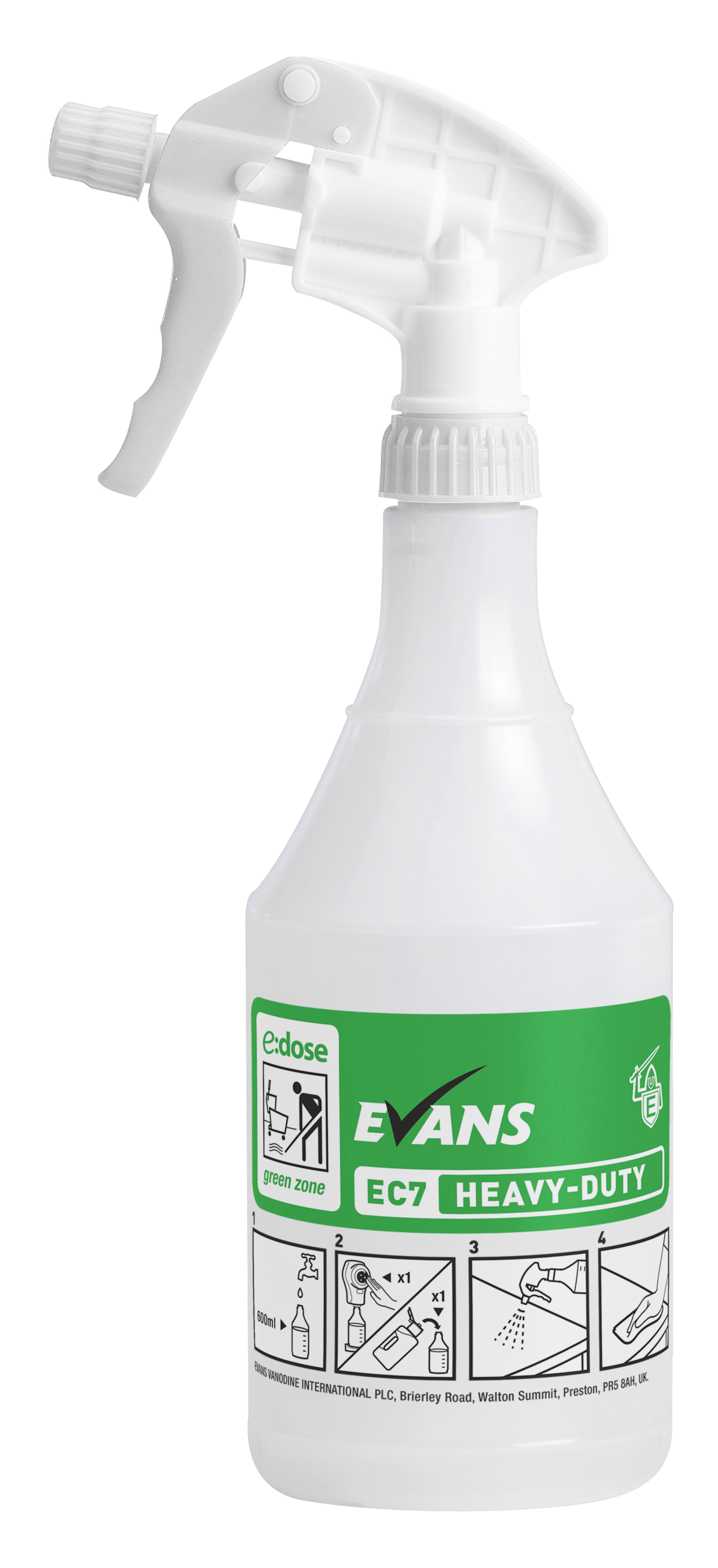 Evans Vanodine EC7 Green Zone Trigger Sprayer