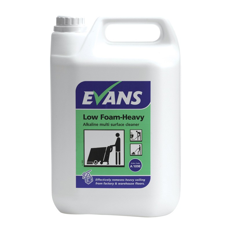 Evans Vanodine Low Foam Heavy Scrubber Drier Detergent 5ltr