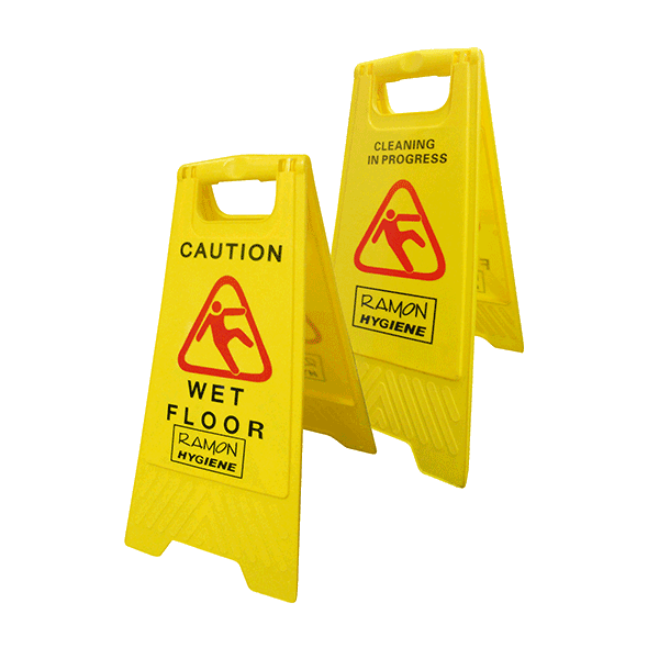 Plastic Folding Caution Wet Floor Sign