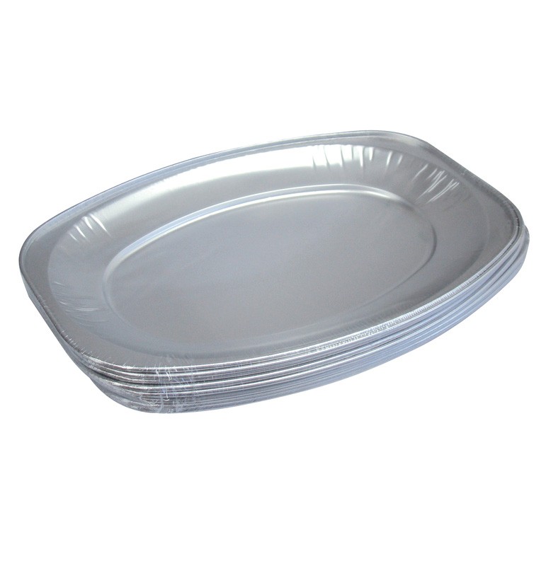 Oval Foil Small Platters - 10 per Pack