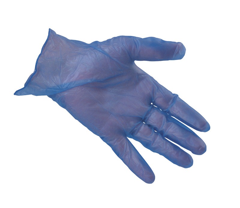 Blue Powder Free Vinyl Disposable Gloves - Box of 100