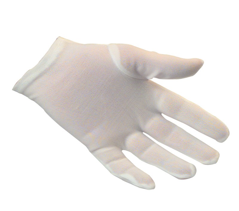 Ladies White Nylon Gloves