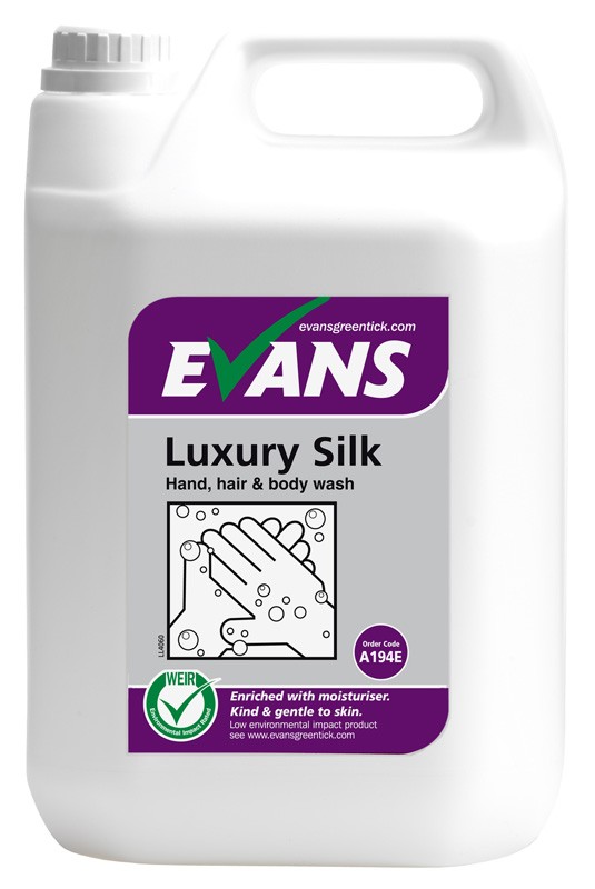 Evans Luxury Silk Hand Soap & Body Wash 5ltr