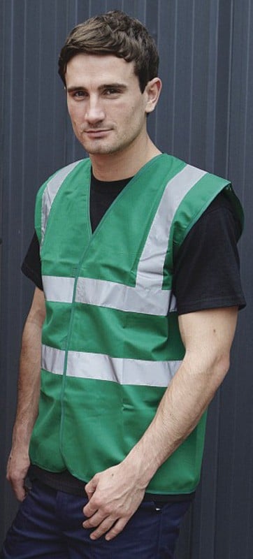 Paramedic Green Visibility Waistcoat - Available In Sizes Medium - XXX Large