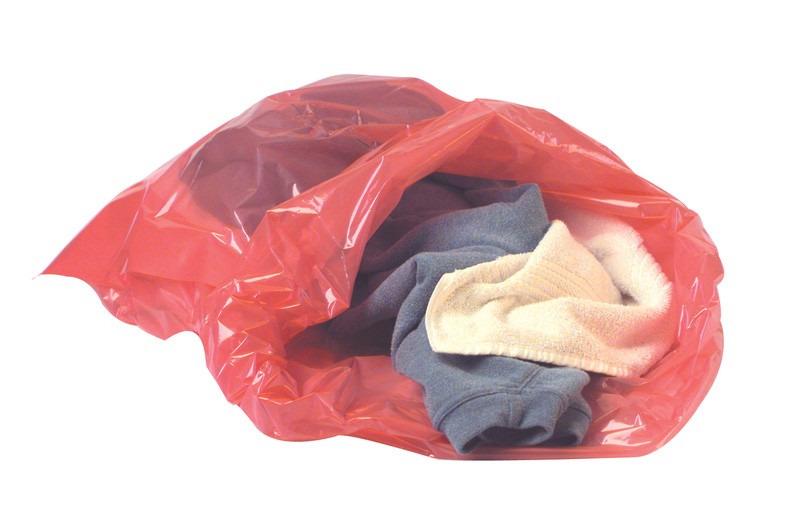 Dissolving Strip Red Laundry Sack - 200 per Case