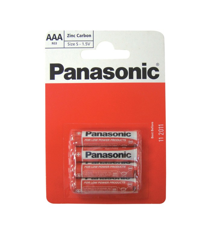 Panasonic AAA 1.5v Batteries - Pack of 4